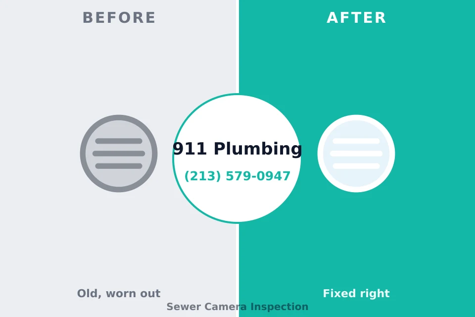 Before and after: plumbing repair Logansport, LA